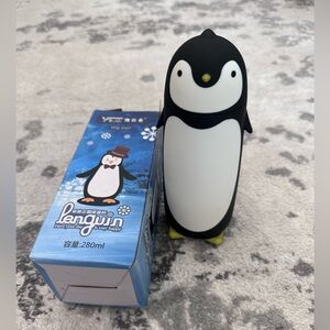 Penguin metal water bottle
